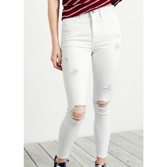 Hollister Women's Classic Stretch High Rise Super Skinny Jeans Size 15R/W32 L30 - Picture 1 of 12